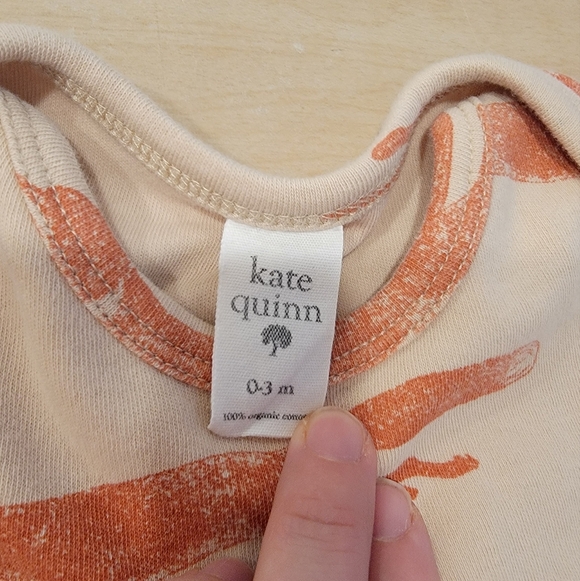 Kate Quinn 0-3 Month Fox Print Baby Sleep Knotted Gown - Picture 3 of 5